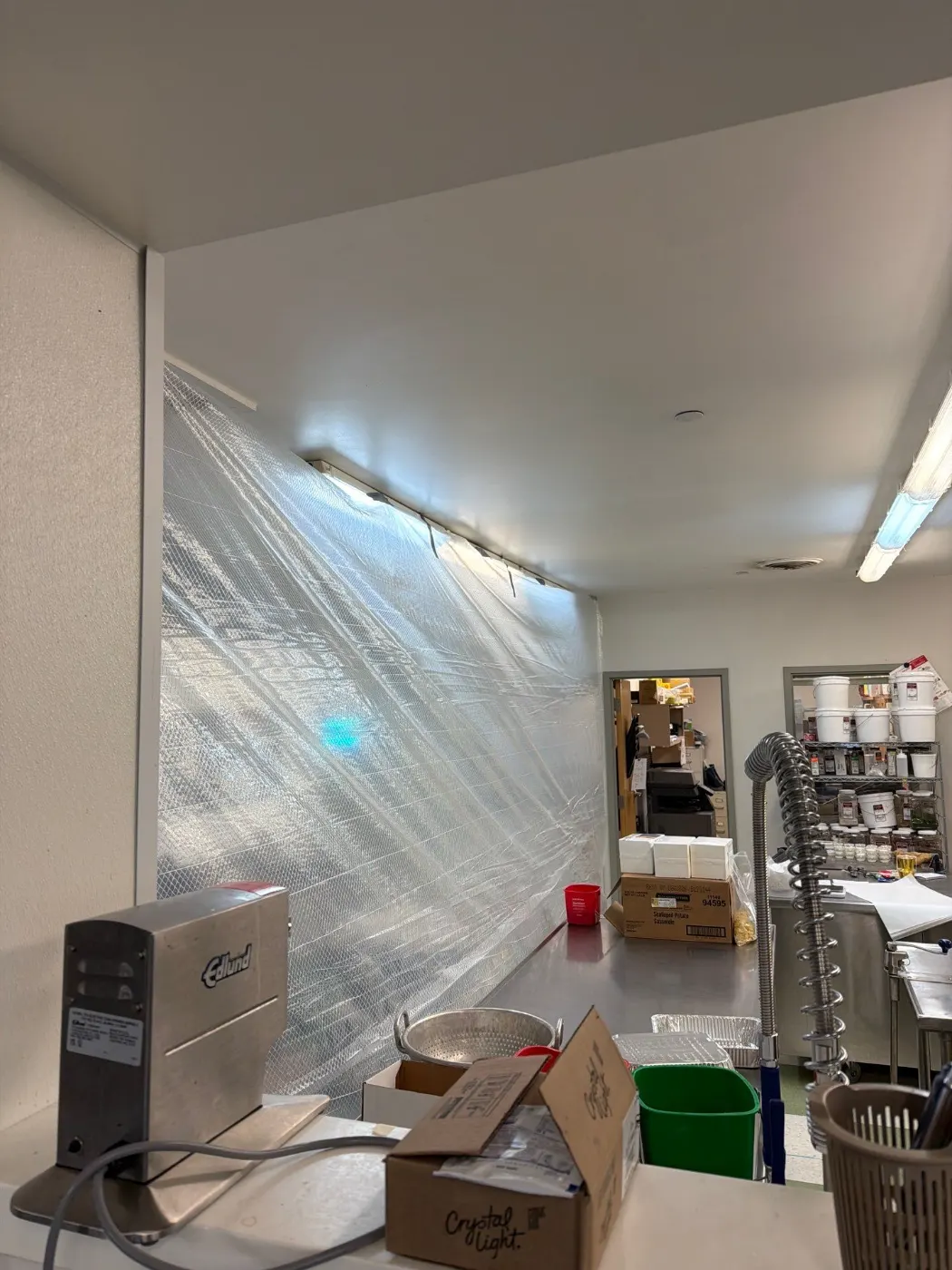 Large-scale water extraction in Geist Cove business space